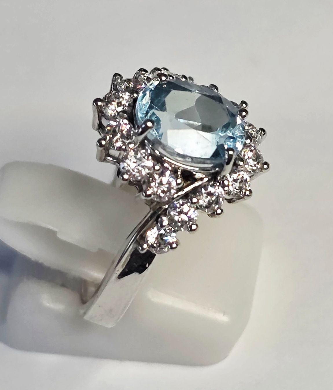 Bagues: Blau Topas Silber Ring – Neuf (Voir description) à Zürich par adriben 1