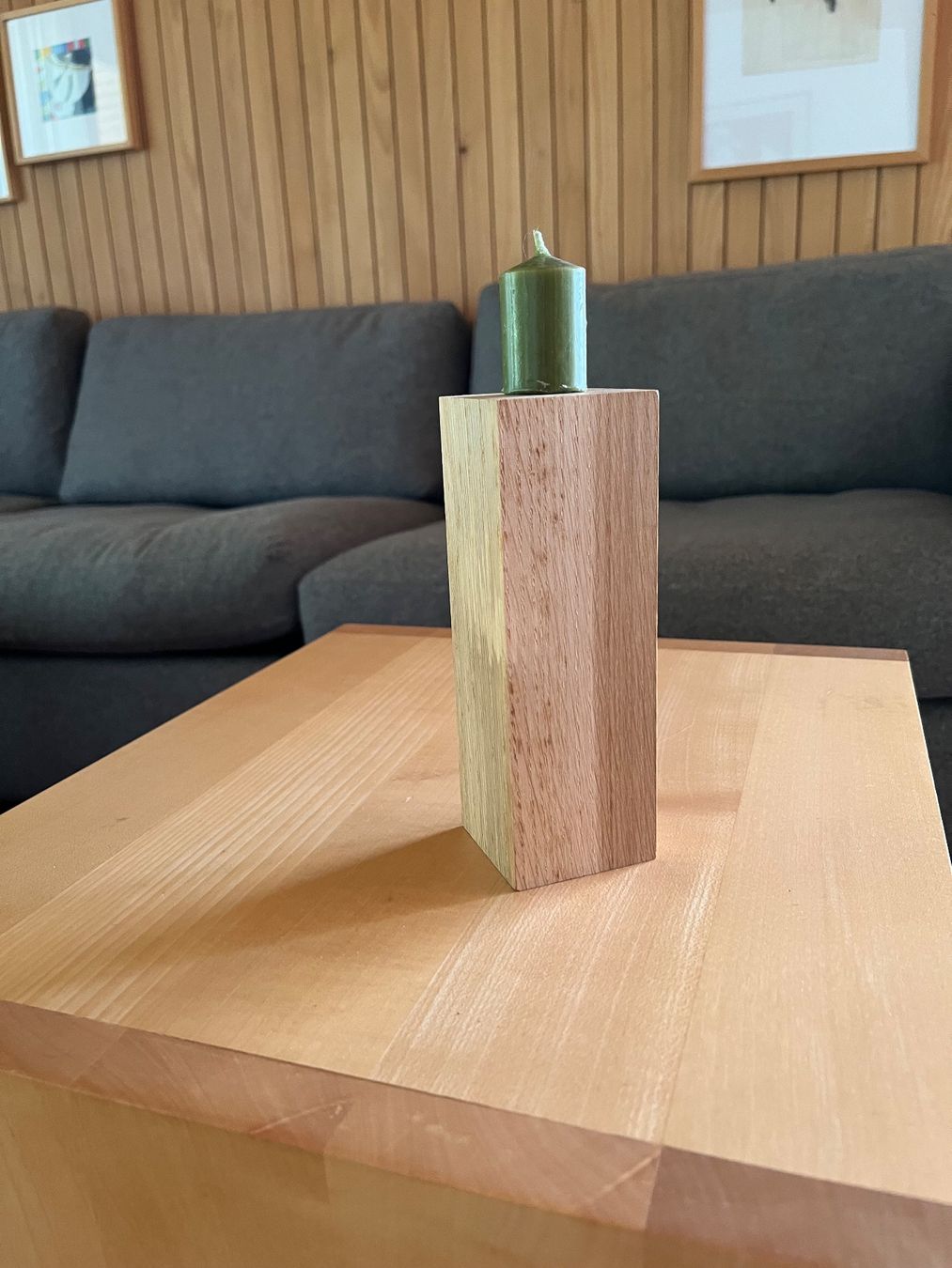 Kerzenständer: moderner Kerzenständer, Holz, Metall – Neu und originalverpackt aus Hinwil von maf_5gzt 1