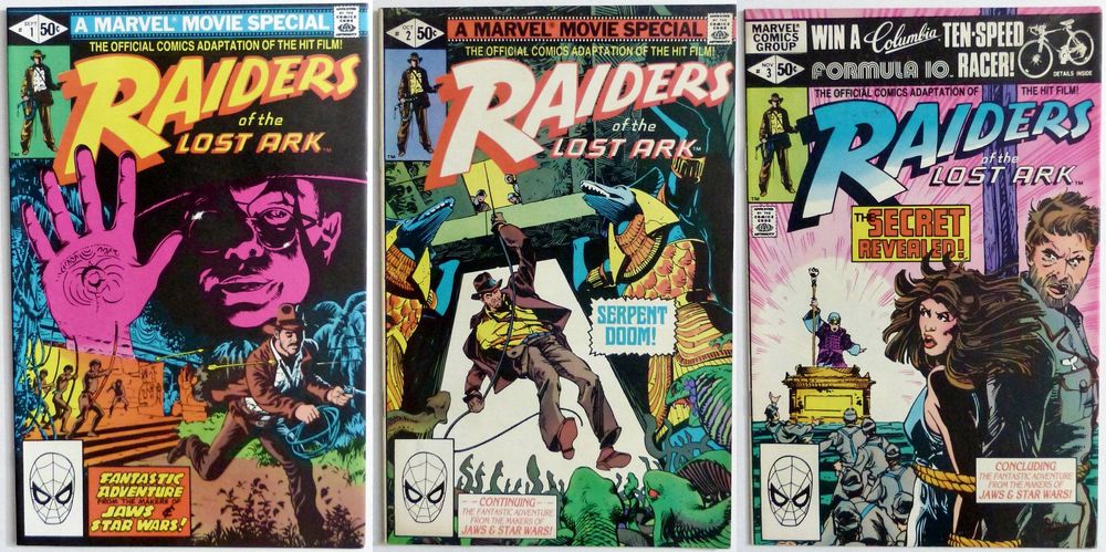 INDIANA JONES RAIDERS LOST ARK 1-3 🔑 KEY STORY MARVEL 1981 (Gebraucht ...