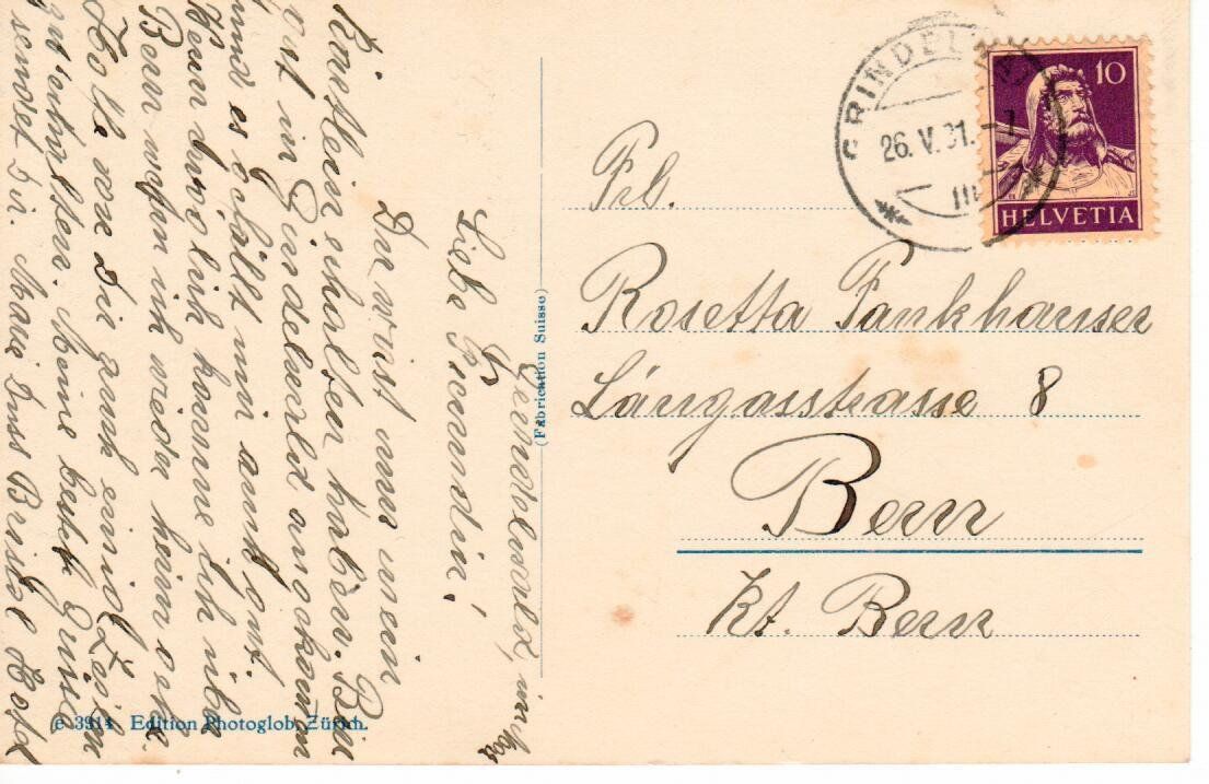Cartes postales: Grindelwald 1931 – D'occasion à Wolhusen par Curver9 1