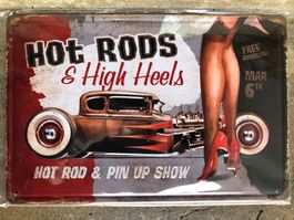 High heels hot rod pin up show
