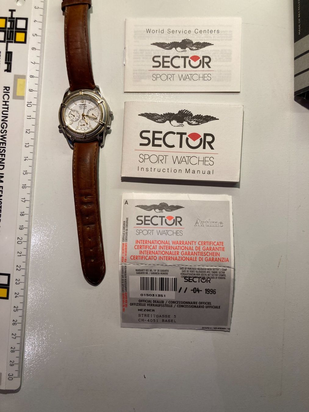 Sector Orologi: Sector ADV 5000 Herrenuhr Chronograph Lederarmband – Usato da Zwingen venduto da Hugom 3
