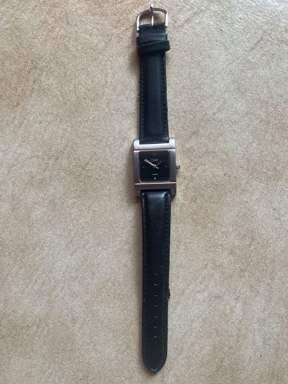Montre Vintage Nelsonic LCD Cuir - Analogique & Digitale - Unisexe - Non Testée