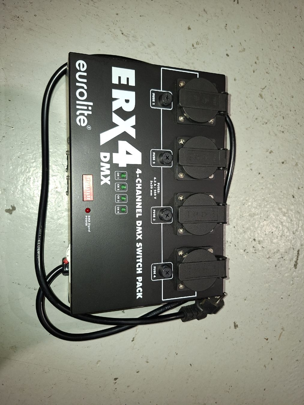 Sistema di controllo: Eurolite ERX4 DMX Switch Pack 4-Kanal Lichttechnik – Usato da Chur venduto da 80808080