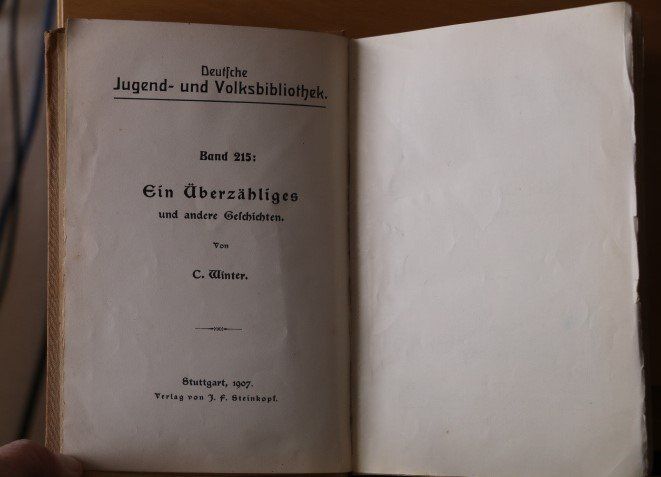 Livres: Antikes Buch von 1907 /Mit schwarz-weiss Illustration/Leinen – D'occasion à Stettlen par togram4 3