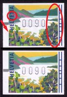 ATM 13_Mi 9_Abart «DRUCKVERSCHIEBUNG_BLAU LINKS» ! **