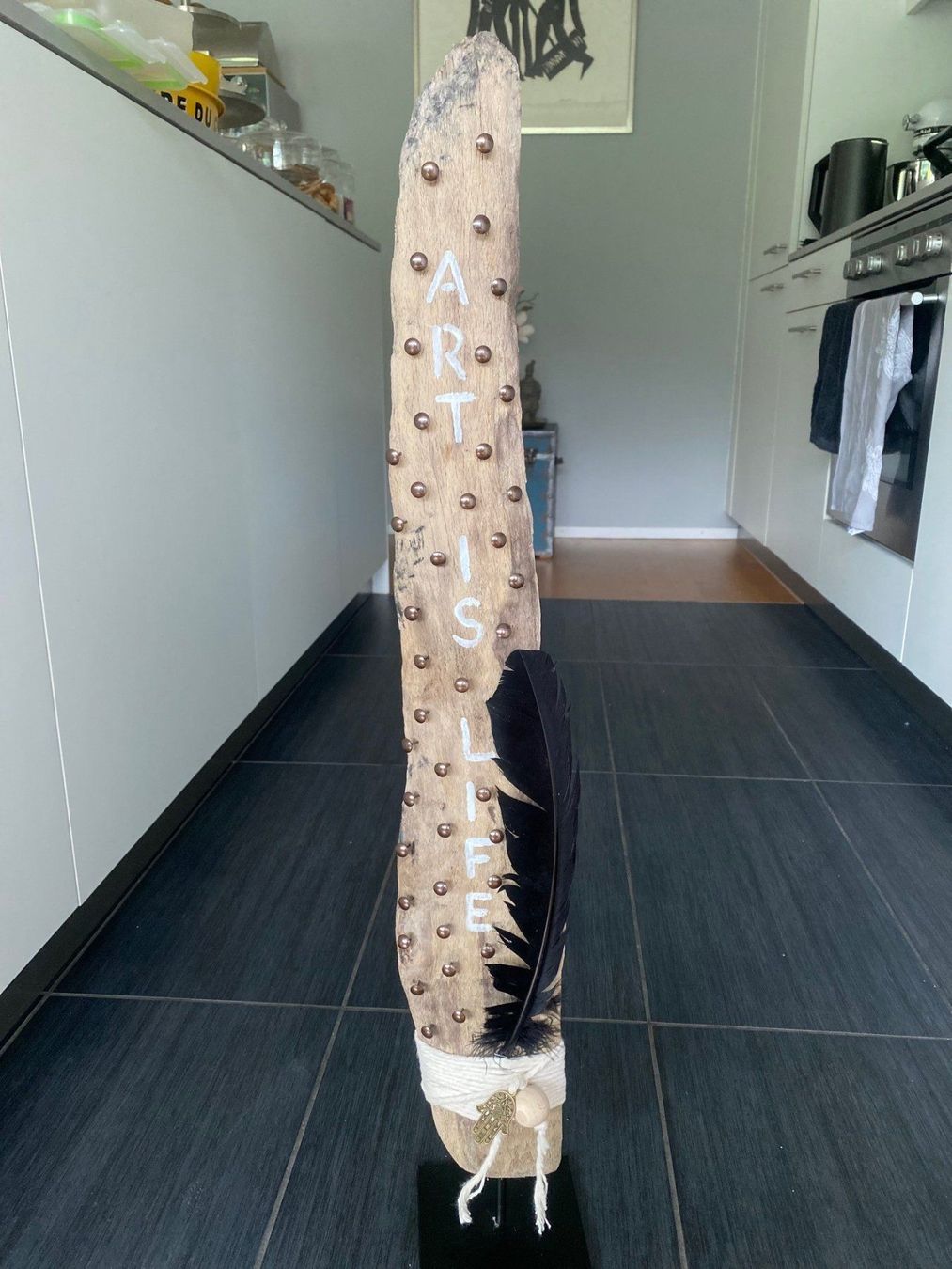 Sculture & Statue: Dekoobjekt aus Treibholz "ART IS LIFE" – Usato da Lachen SZ venduto da JLO-Creations