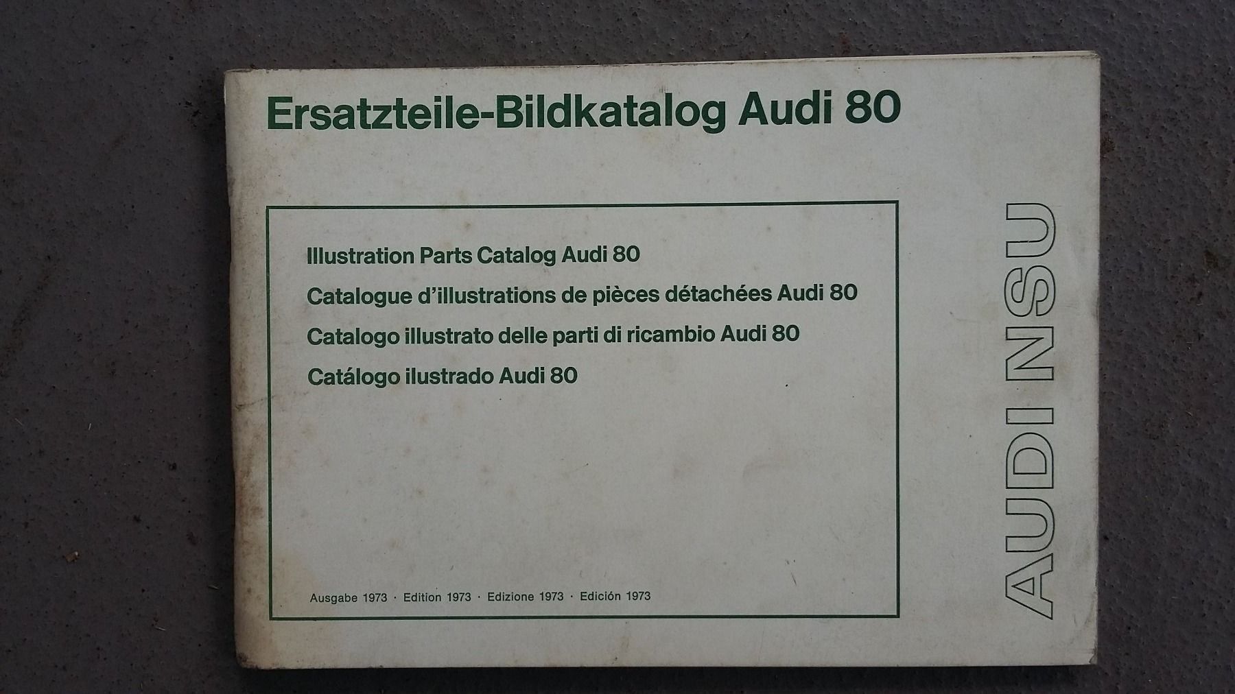 Audi Documenti: Oldtimer Ersatzteil - Katalog Audi 80 – Usato da DULLIKEN venduto da Lerchclassicdulliken