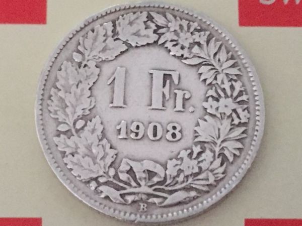 Tutti le monete: 1 Franken 1908 -ss, nur 1,2 Mio! – Usato da Elsau venduto da herbybay