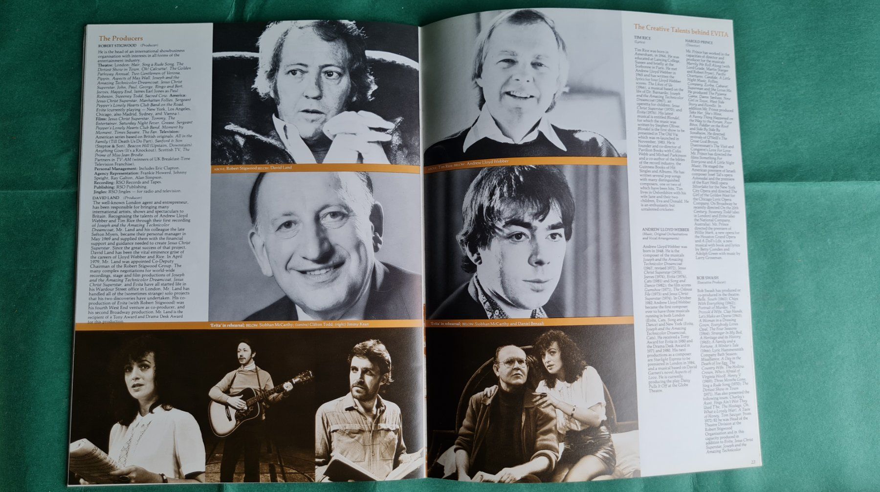 Dokumente: EVITA: Original Programmheft Prince Edward Thtr London 1980 – Gebraucht aus Steinhausen von mesa11 2