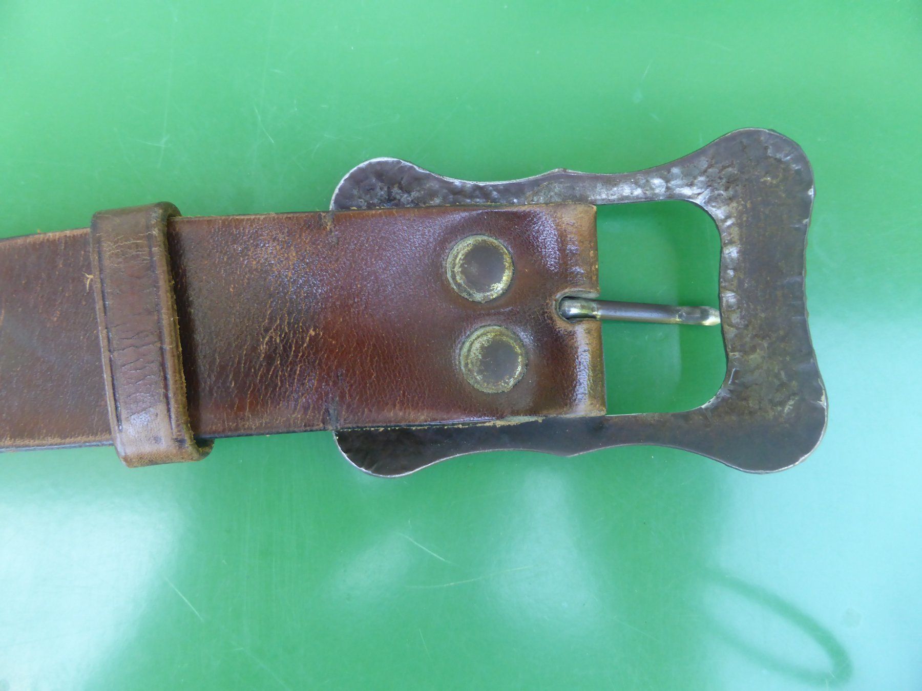 Cinture: Echter Ledergürtel mit auffälliger Schnalle, 95 cm – Usato da Triengen venduto da Nussbaum14 4