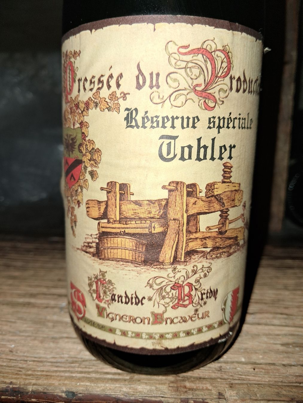 Wein: Candide Réserve Spéciale Tobler 1987 – Neu und originalverpackt aus Le locle von juliensaran 1