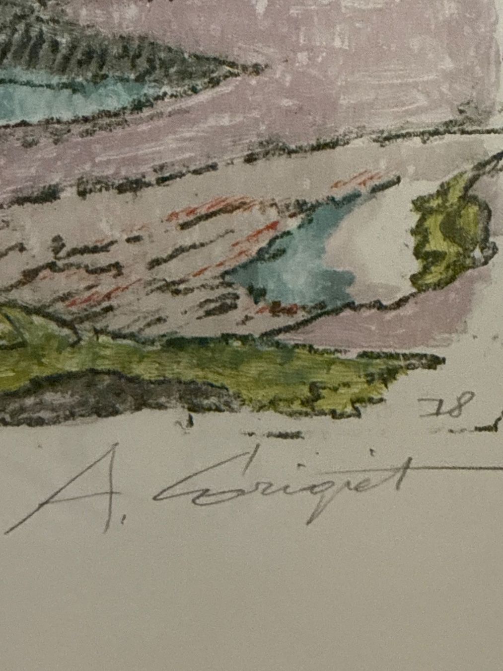 Grafica & Litografie: Litho von A. Carigiet – Usato da Winterthur venduto da Alguer 2