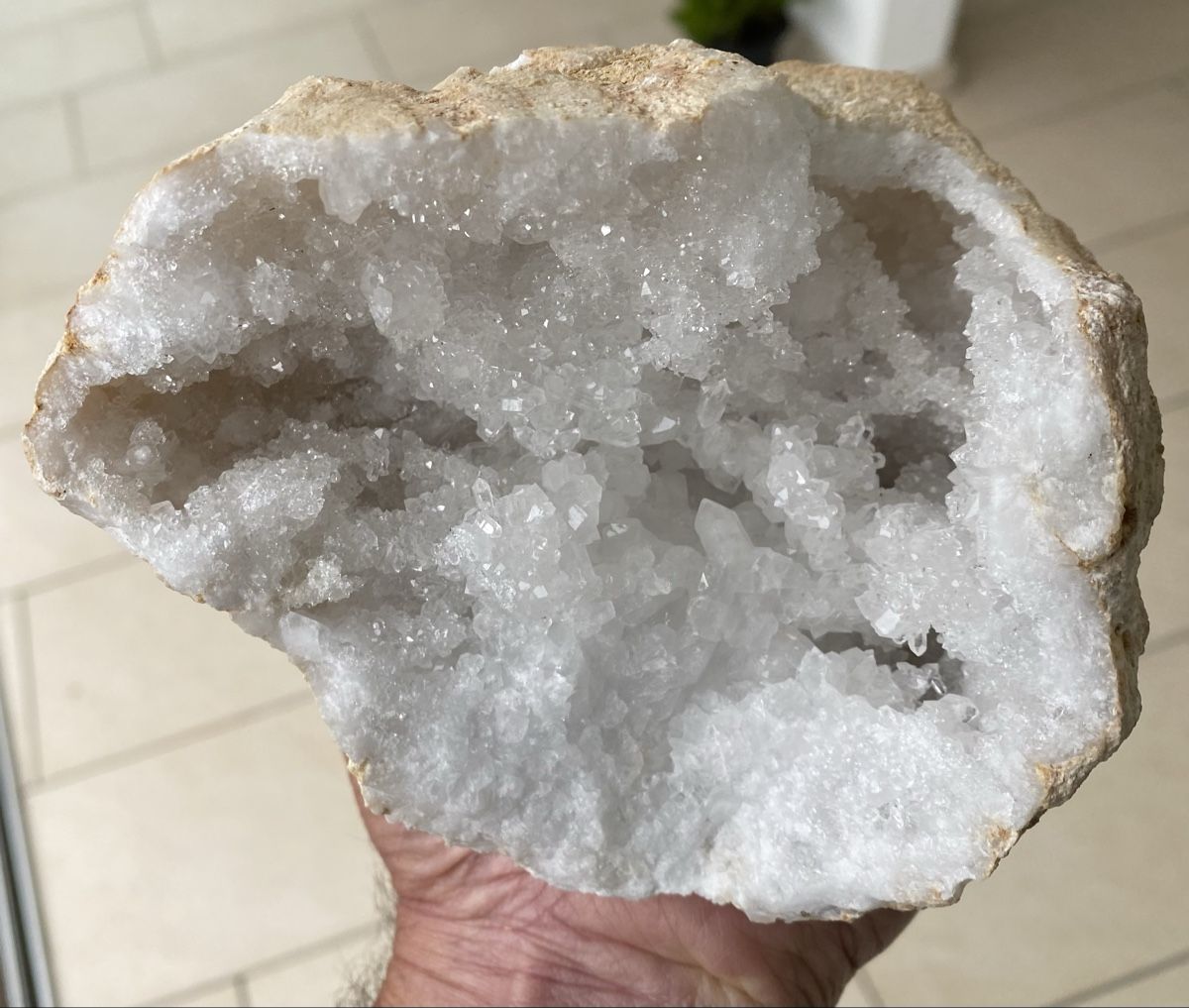 Mineralien & Heilsteine: Top grosse Quarz Geode  – Gebraucht aus Selzach von 321compac 3