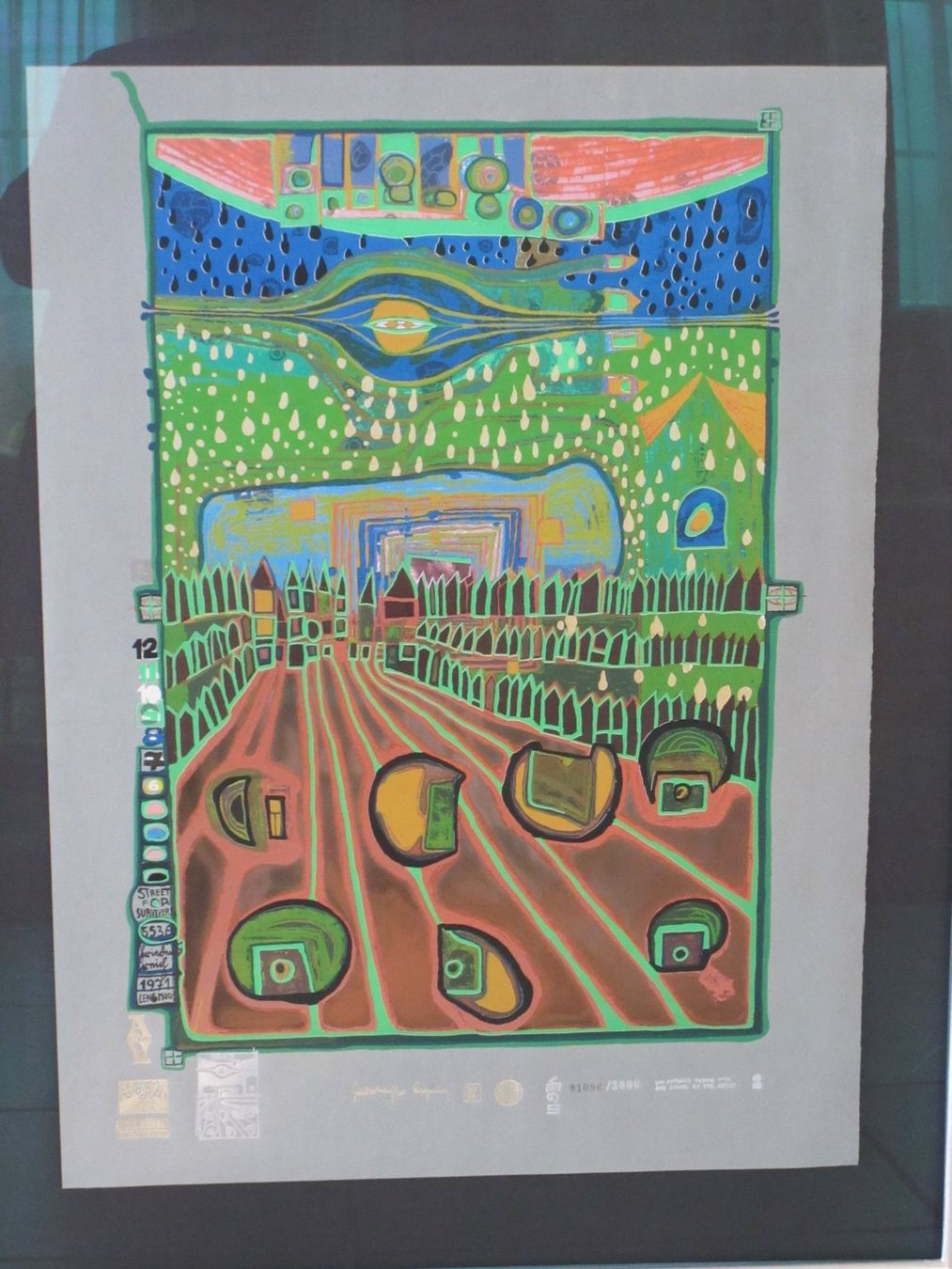 Poster & Bilder: Hundertwasser  Graphik "STRASSE DER ÜBERLEBENDEN" HWG 45 – Neu (gemäss Beschreibung) aus Weinfelden von Kunst2010 1