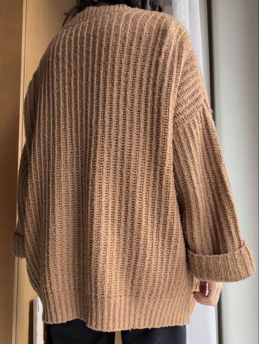 Vestes: Oversized Cardigan Hellbraun – D'occasion à Luzern par hydropi 1