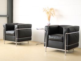 Le Corbusier LC2 Sessel von Cassina | Schwarz