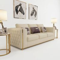 Modern JVMOEBEL Leather Fabric Sofa 3-Seater Couch