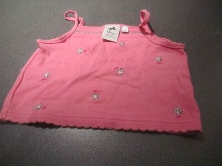 Top Grösse 104, rosa/Blümchen