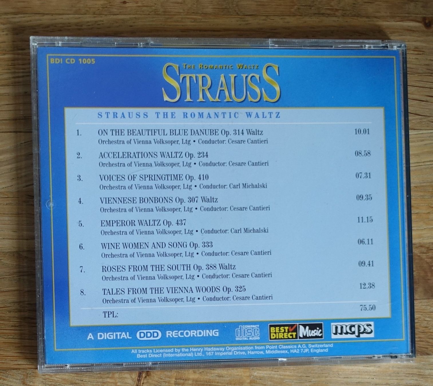 CD: The Romantic Waltz - Strauss - F31 – Usato da Sessa venduto da fraenklishop 1