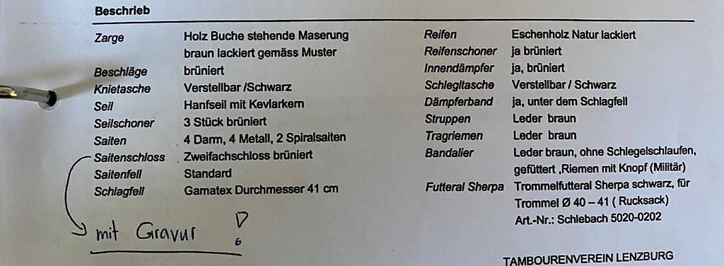 Strumenti musicali: Schlebach Holztrommel  – Usato da Lupfig venduto da markus5242 4