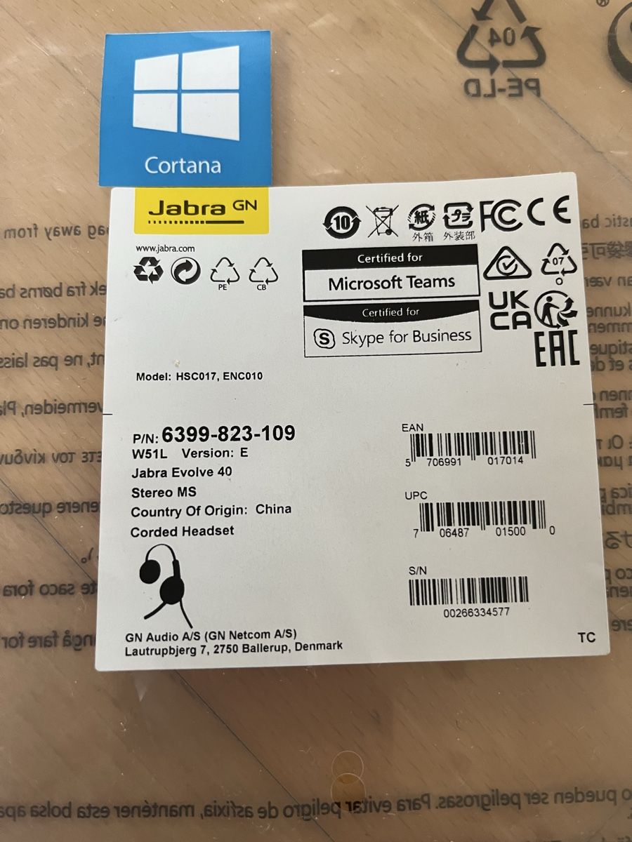Jabra Cuffie: Jabra Headset – Nuovo e nell'imballaggio originale da Bolligen venduto da candelaria 1