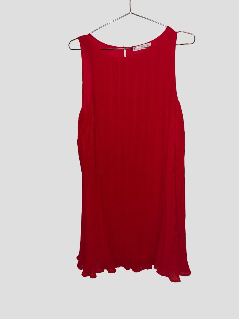 Mango Vestiti: MANGO RED MIDI DRESS – Nuovo (secondo la descrizione) da Nyon venduto da jen_7dfc 4
