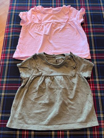 2x Sommer T-Shirts, Größe 80