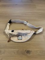 Sac banane en velours côtelé beige