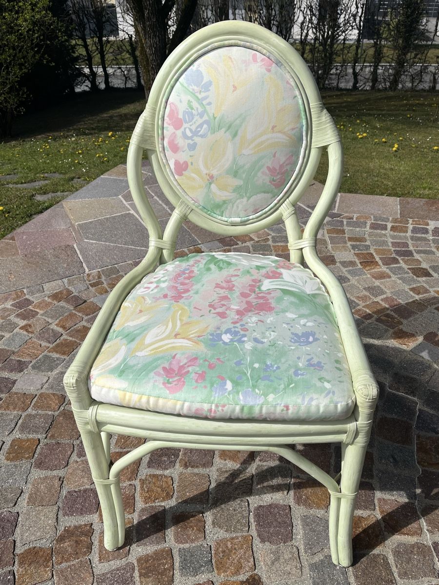 Sedie: Chaise en rotin vert clair  – Nuovo (secondo la descrizione) da Genève venduto da rol_v8q2