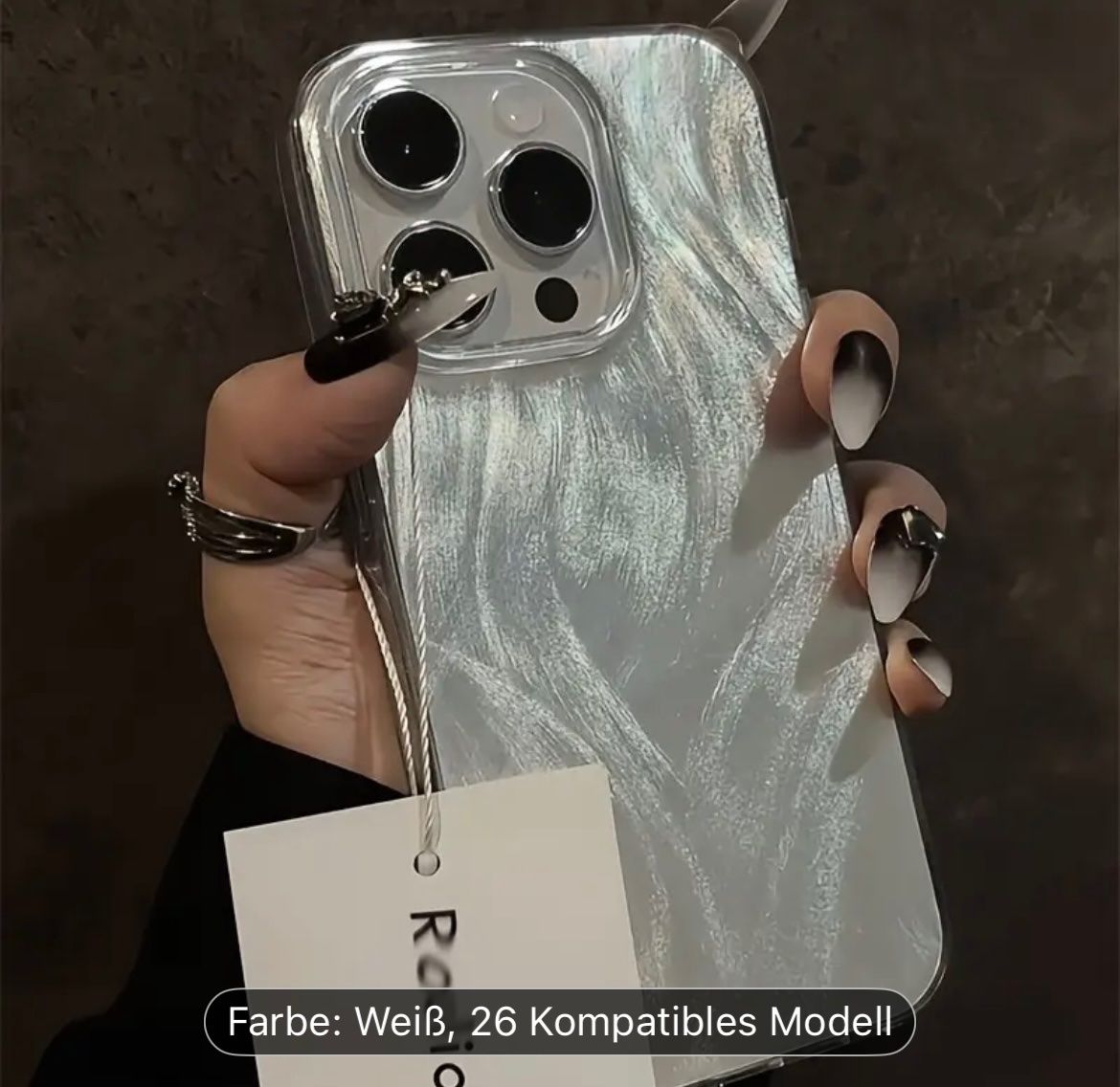 Apple Covers & Schutzfolien: NEU Weisses iPhone 13 Case, Glitzer – Neu und originalverpackt aus Kriessern von loolah