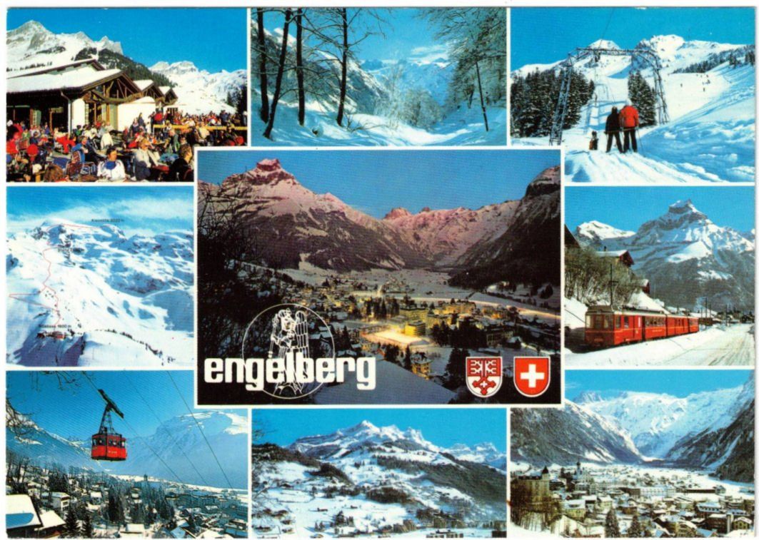 Ansichtskarten: Engelberg - 9 Bild AK – Gebraucht aus Binningen von Mountainrider