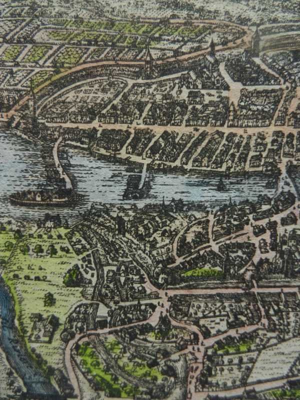Stiche: Zürich kolorierter Kupferstich – Gebraucht aus Risch von Rischli15 5