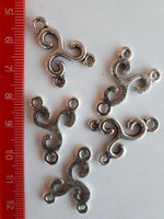 Tibetsilber Perlen *6 Stück *