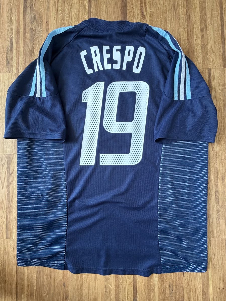 Adidas Canottiere & Pantaloni: Original Crespo Argentinien 2002-04 Trikot M – Usato da Burgdorf venduto da Shirtsy