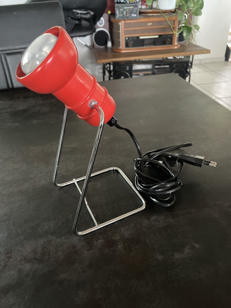 Lampen: Lampe de Bureau Design Vintage Rouge – Gebraucht aus Vallamand von Bricbracbroc82 5