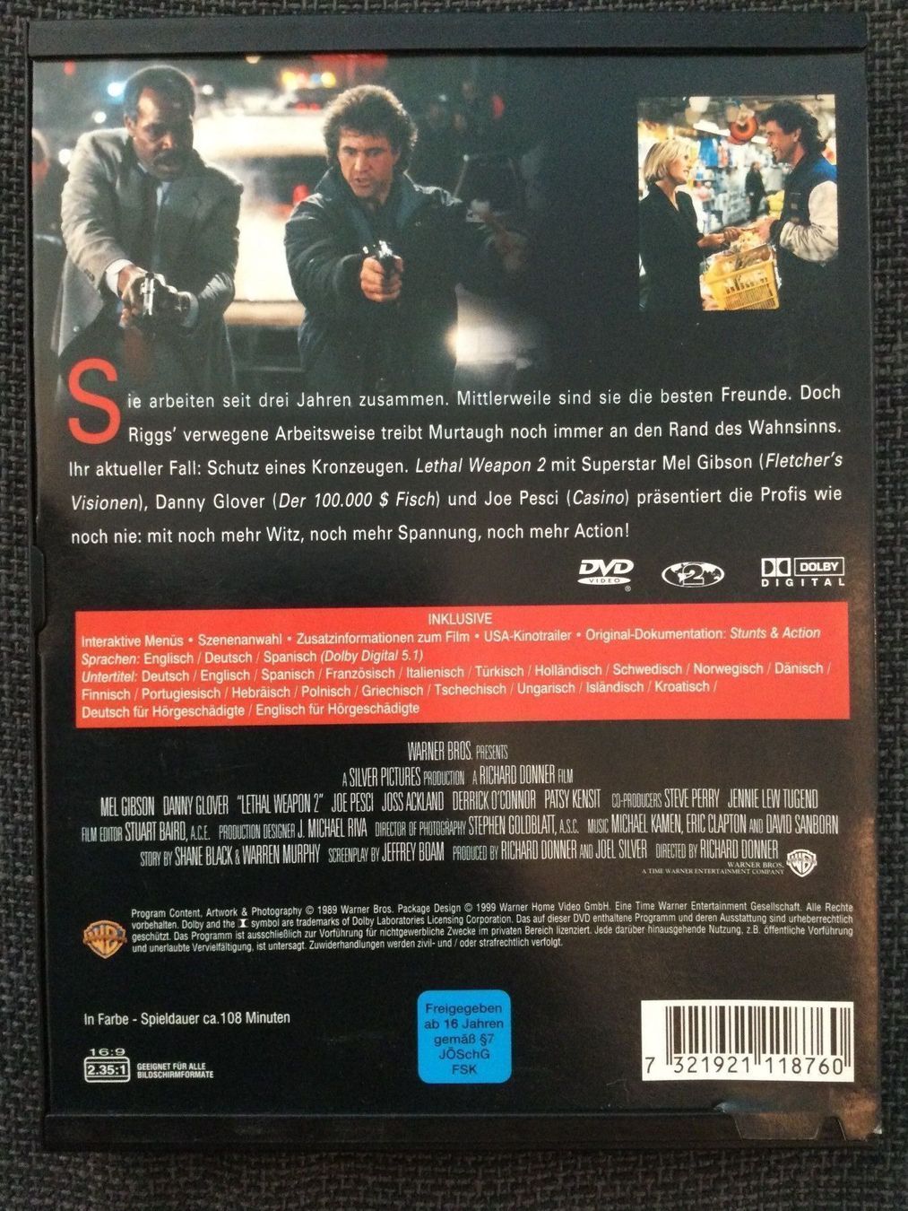 Tutti i DVDs: [DVD] Lethal Weapon 2 (1989) Snapper Case – Usato da Frasnacht venduto da GracyStore 1