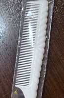 Neuer, ungebrauchter vintage Damen Frisierkamm, weiss, NEU
