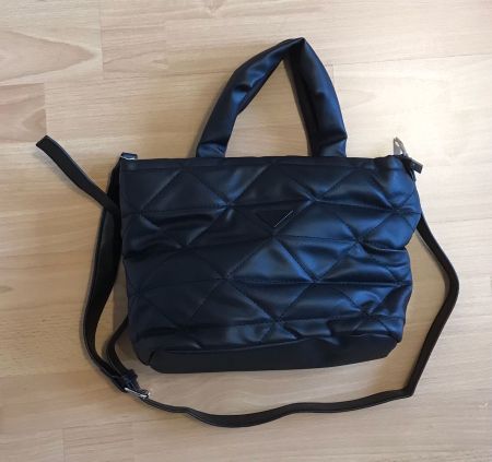 Tasche schwarz Kunstleder