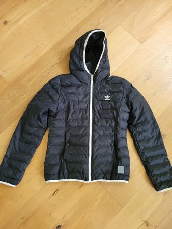 Adidas Steppjacke, Schwarz, Grösse 38, Guter Zustand