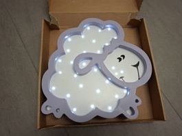 Nachtlicht Lampe Schaf Holz Kinderzimmer Neuwertig!