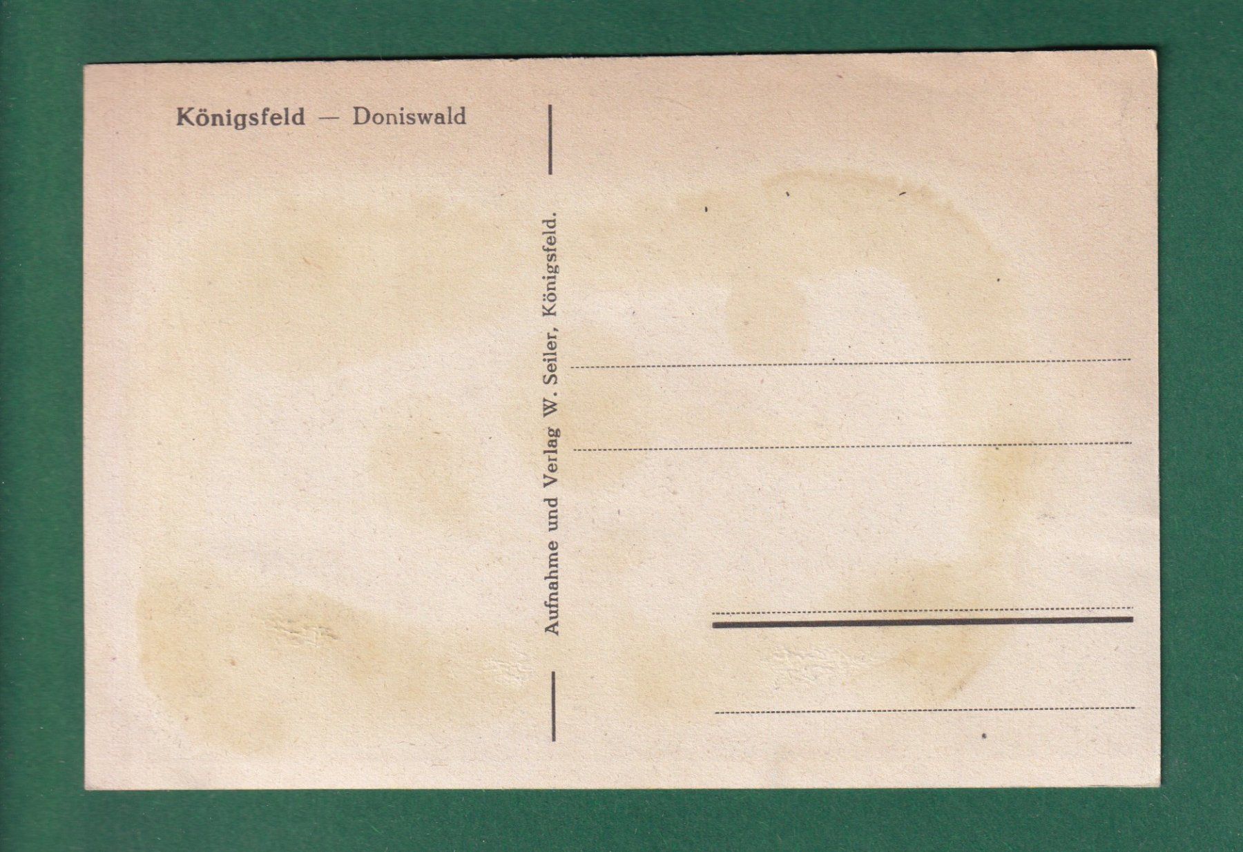 Cartoline postali: KÖNIGSFELD - Doniswald – Usato da Pully venduto da nicecards-shop 1