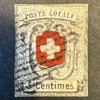 Schweiz 1850 Poste Locale 5C gestempelt