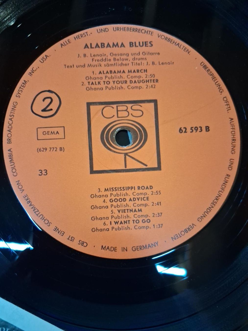 Schallplatten: Alabama Blues Schallplatte  – Gebraucht aus St. Moritz von edo_9rgm 2