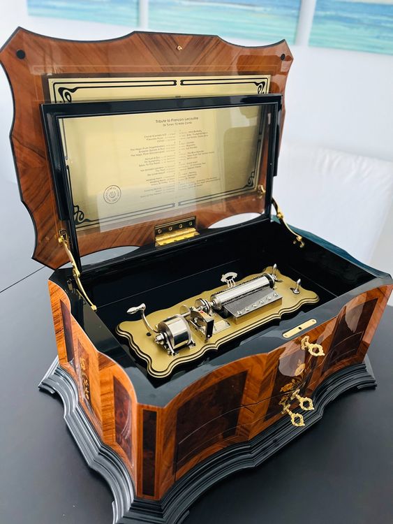 rauge music オルゴール Dolce vita Reuge Dolce Vita Music Box – Interchangeable 72 Lames 15 Airs