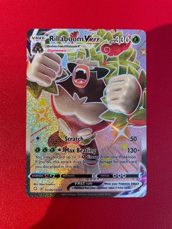 Pokemon Rillaboom Vmax ultra Rare | Kaufen auf Ricardo