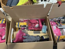 Flohmarkt-Kiste: Überraschungsbox mit vielen Artikeln!