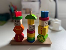 Eichhorn Holz Figuren Steckpuzzle