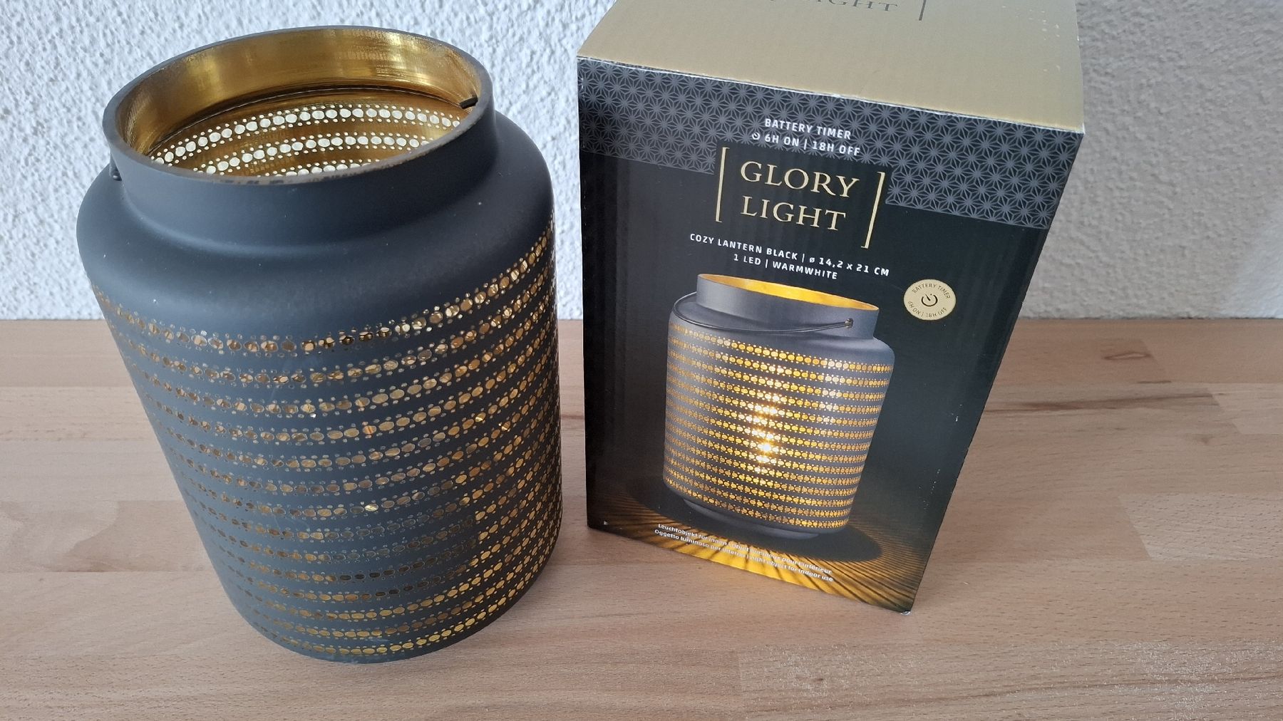 Micasa Altro in Decorazioni & Accessori: Glory Light Laterne, schwarz, 14.2 x 21 cm, LED, Timer – Nuovo e nell'imballaggio originale da Emmen venduto da Tigerlady 2