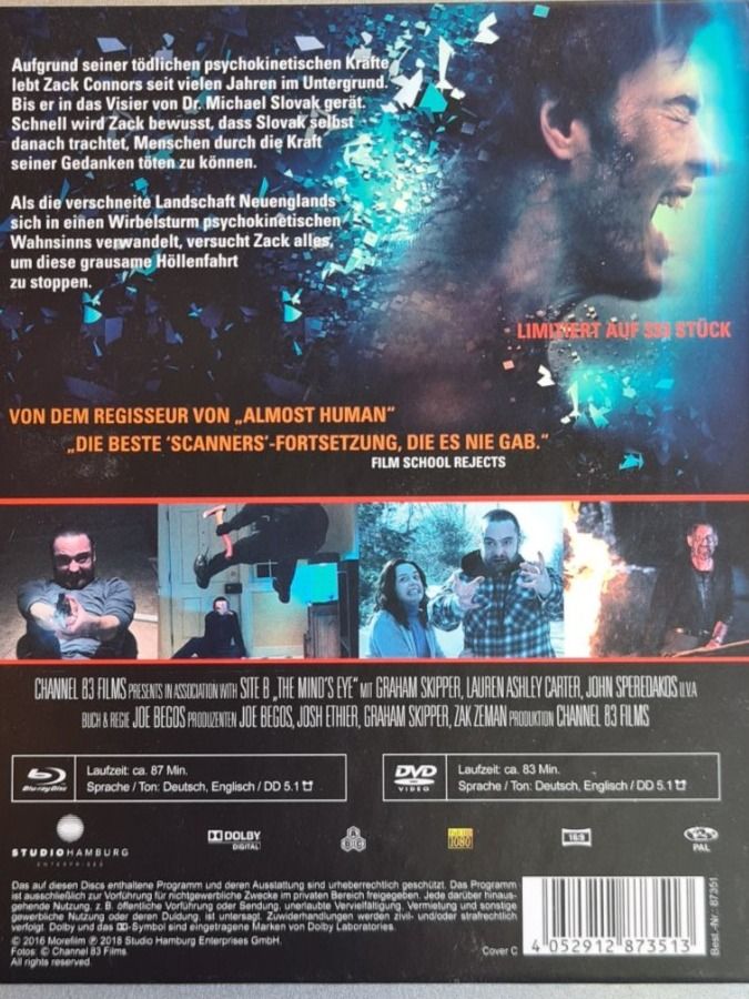 Alle DVDs: Mind's Eye UNCUT! Mediabook – Neu (gemäss Beschreibung) aus Oberkirch LU von ThE_CoLLecTor666 1